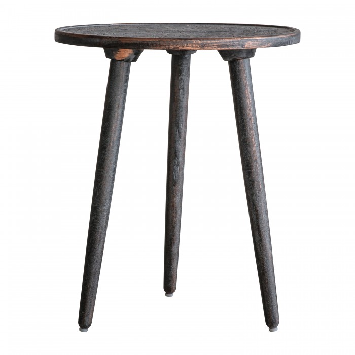 Agra Side Table Grey Copper