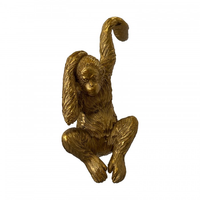 Luis Orangutan Pot Hanger Gold (2pk)
