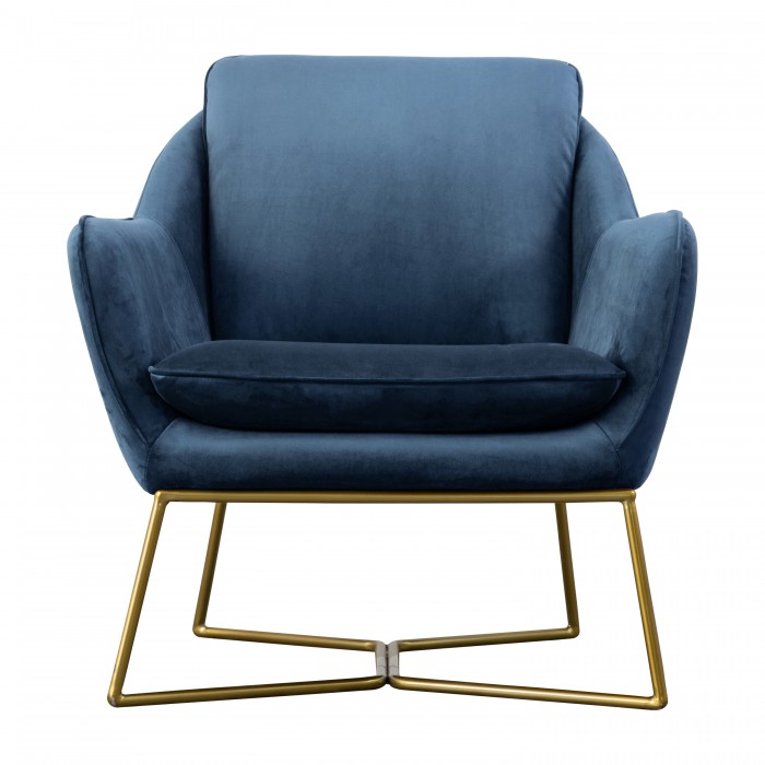 Lucca Chair Sapphire Velvet
