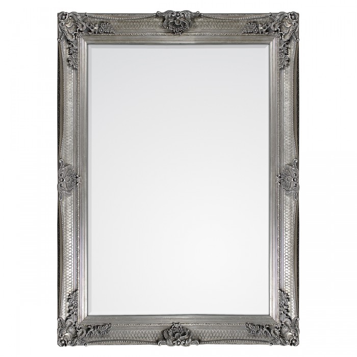 Abbey Rectangle Mirror Silver