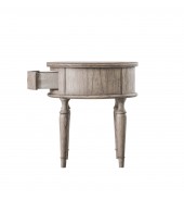 Mustique Round 1 Drawer Side Table