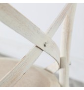 Cafe Chair White Linen (2pk)