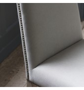 Rex Dining Chair Cement Linen (2pk)