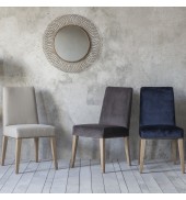Rex Dining Chair Cement Linen (2pk)