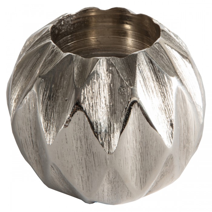 Kingsley Diamond Tealight Holder Silver Medium