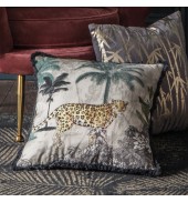 Leopard Fringe Cushion