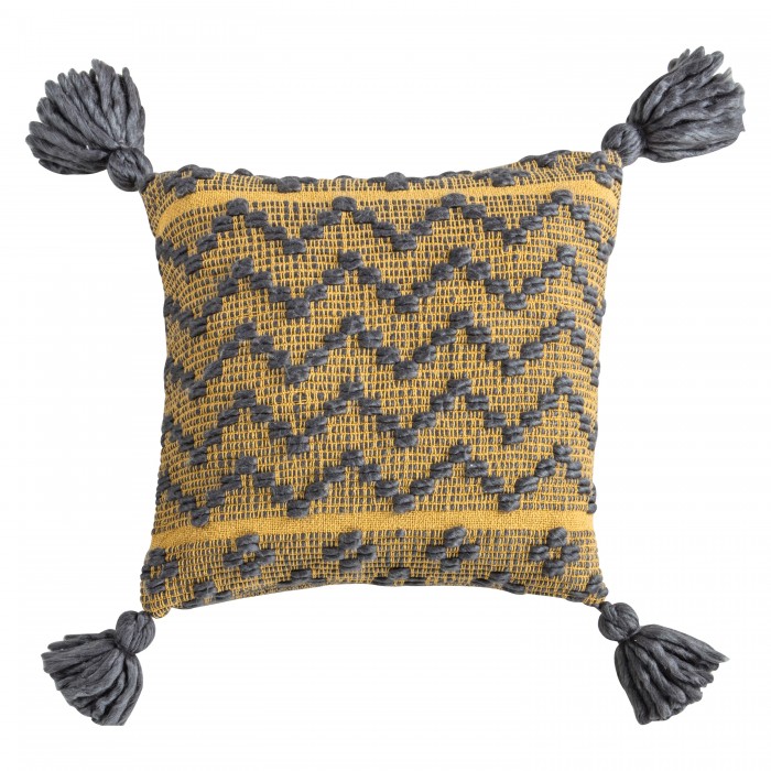 Lattice Weave Cushion Ochre