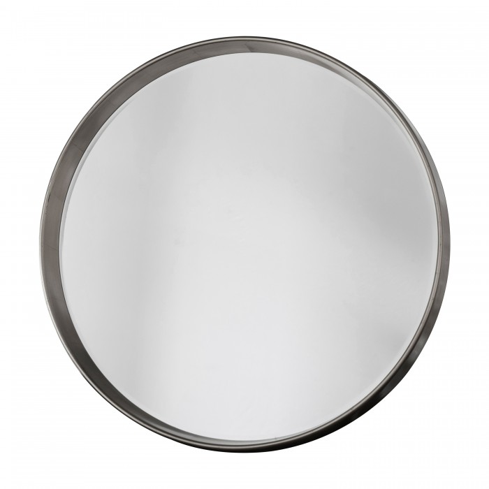 Harvey Round Mirror Silver