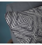 Tapestry Geometric Cushion Monochrome