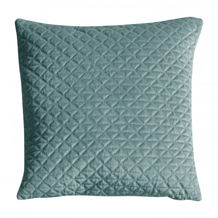 Diamond Quilted Cushion Duck Egg