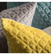 Diamond Quilted Cushion Duck Egg