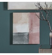 Blush Cubic Abstract II Printed Canvas