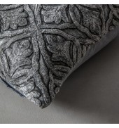 Velvet Washed Cushion Grey