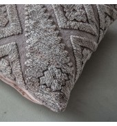 Velvet Washed Cushion Taupe