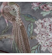 Floral Partridge Tassel Cushion Blush