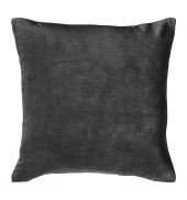 Velvet Linear Geo Cushion Grey