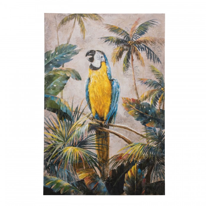 Exotic Macaw Art Canvas