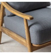 Reliant Armchair Dark Grey Linen