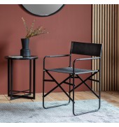 Jodhpur Chair Black Leather (2pk)