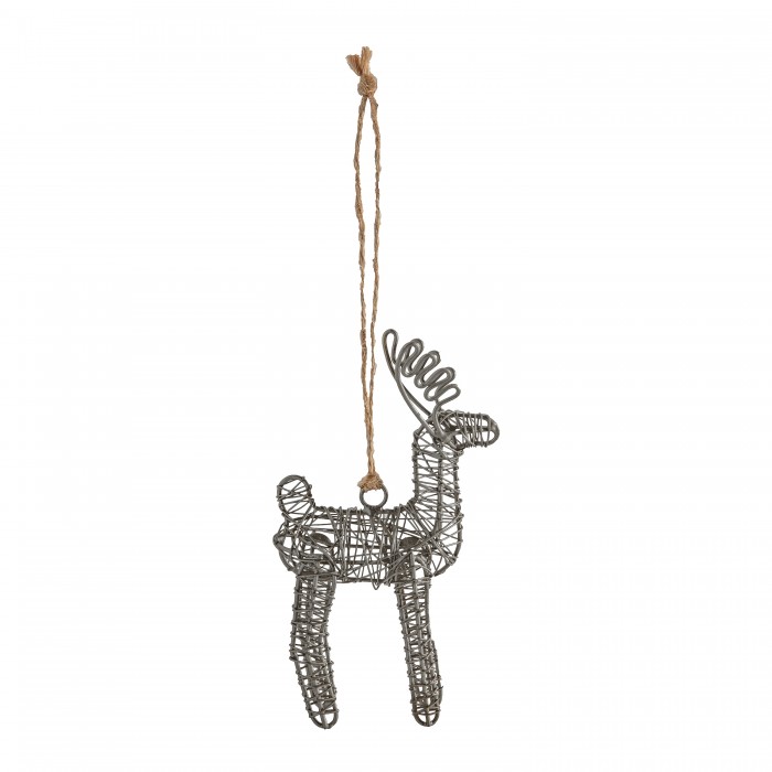 Tondor Hanging Reindeer Silver (4pk)