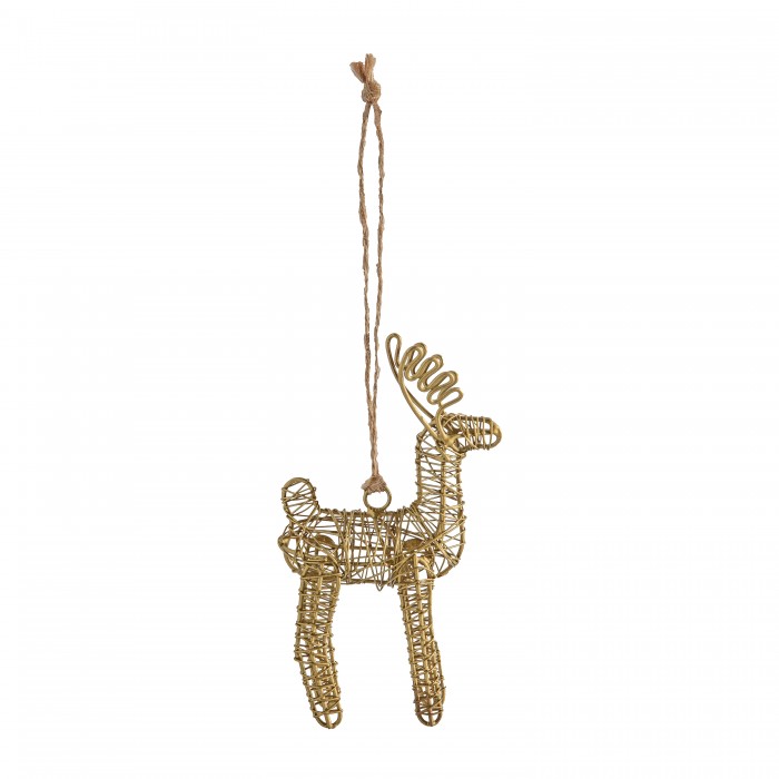 Tondor Hanging Reindeer Brass (4pk)
