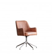 Curie Swivel Chair Vintage Brown Leather