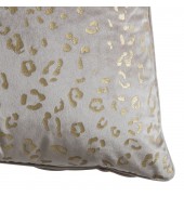 Mini Leopard Print Cushion Gold