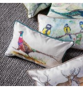 Pheasant Watercolour Cushion