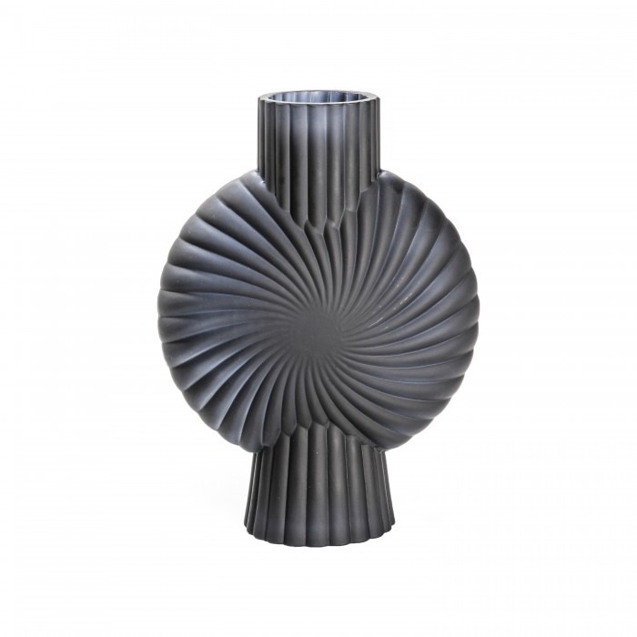 Cassis Vase Frosted Black Small