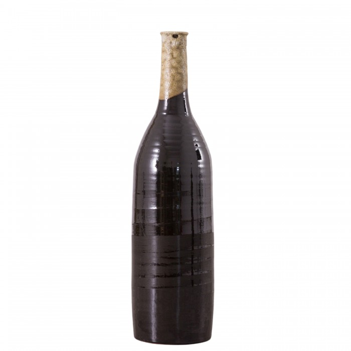 Robello Bottle Vase Lava Black
