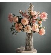 Rose Stem Ivory/Pink (3pk)