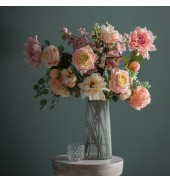 Rose Stem Ivory/Pink (3pk)