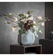 Magnolia Spray with 11 Blooms White