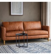 Osborne 2 Seater Sofa Vintage Brown Leather