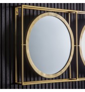 Hague Mirror Large Brass