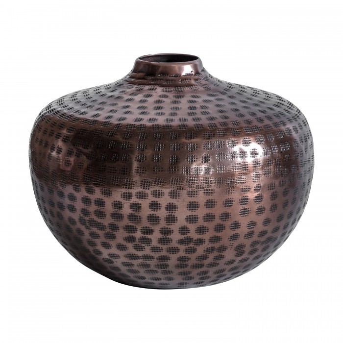 Nallam Vase Round Bronze