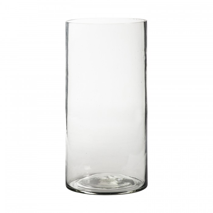 Drayes Bubble Glass Vase Large Clear