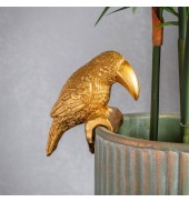 Grayson Toucan Pot Hanger Gold (2pk)