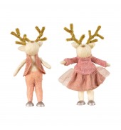 Ballet Reindeers Blush Set of 2