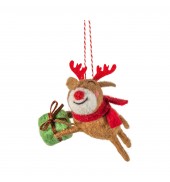 Rudolph with Gift
