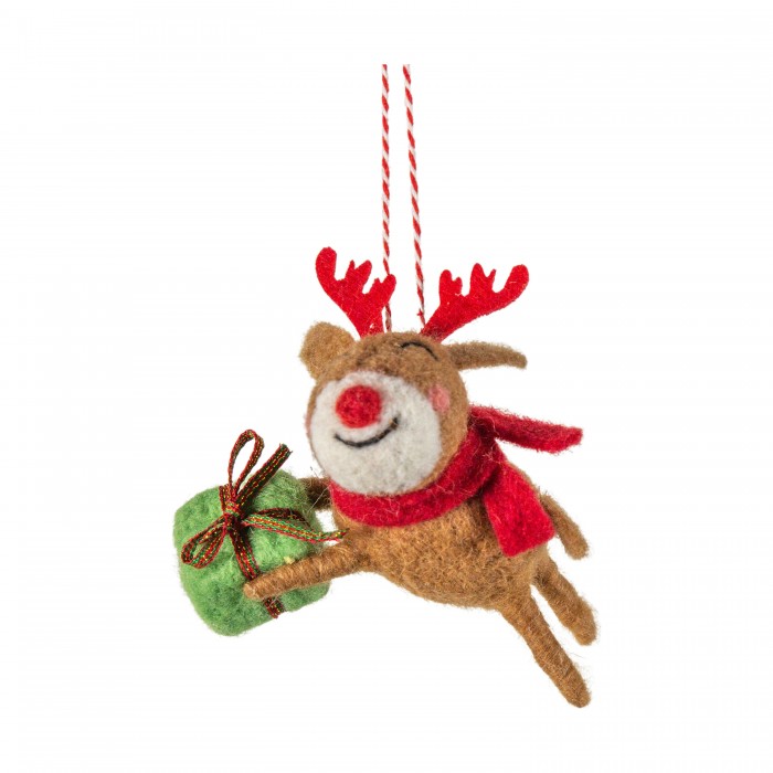 Rudolph with Gift