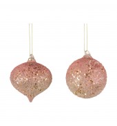 Blush Gold beaded Assorted Baubles Set of 6