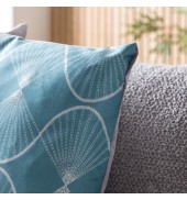 Onomichi Cushion Teal and Grey