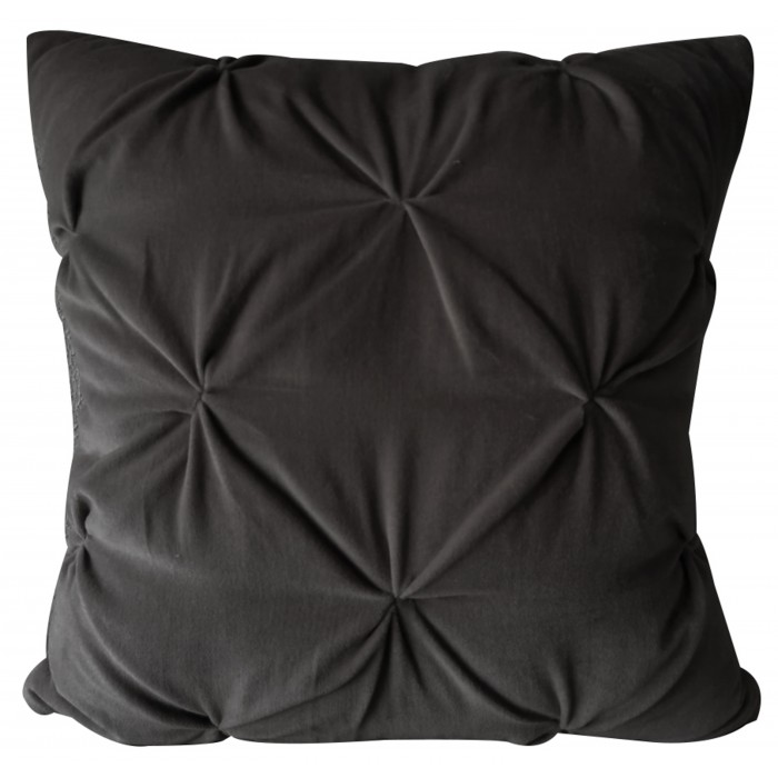 Opulent Velvet Cushion Charcoal