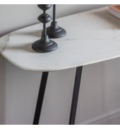 Finsbury Console Table White Marble