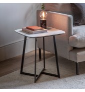 Finsbury Side Table White Marble