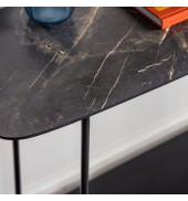 Ludworth Console Table Black Marble