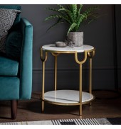 Weston Side Table White Marble