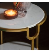 Weston Side Table White Marble