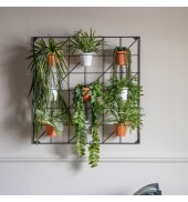 Carlos Wall Planters x9 White & Terracotta Large